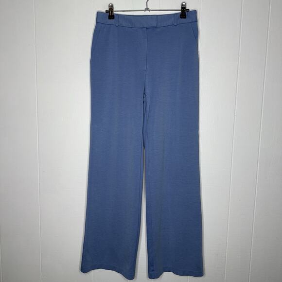 J. McLaughlin Women’s Broderick Wide Leg Pants Blue Size 8 - Picture 1 of 6